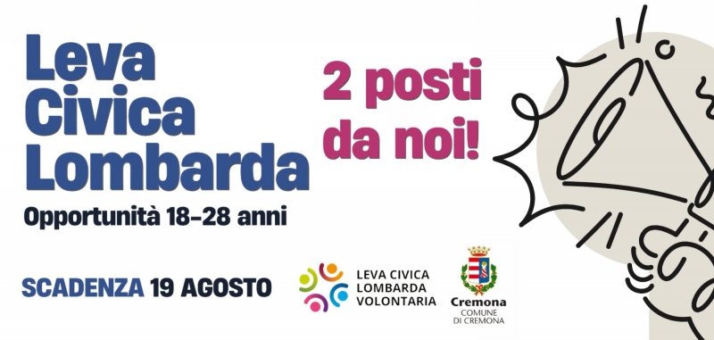 Leva Civica Lombarda Volontaria: 2 posti disponibili!